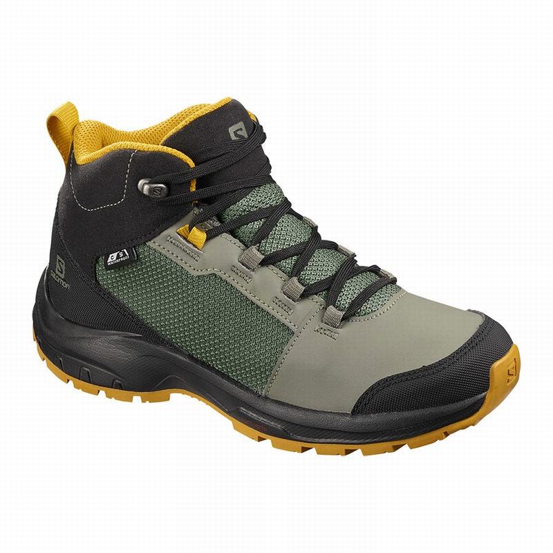 Buty Trekkingowe Dziecięce Salomon OUTWARD CLIMASALOMON™ WODOODPORNY - Szare / Czarne - Polska (341-